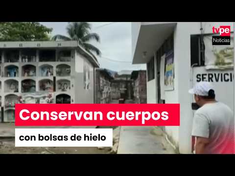 Satipo: morgue usa hielo común para conservar cuerpos por falla en cámaras frigoríficas