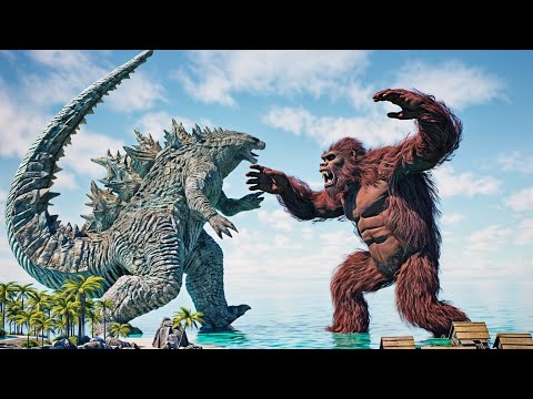 Epic Kong vs Godzilla Battle Scenes by Dazzling Divine