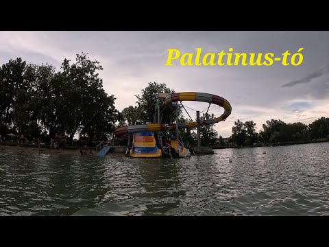 Palatinus-tó - csúszdák - Esztergom - Dorog