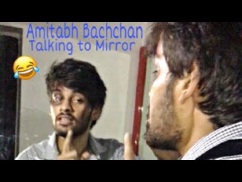 Amitabh Bachchan Talking To Mirror - Amar Akbar Anthony - funny scene enacted by Manan Jain😊