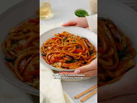 15 minute Yaki Udon 😍