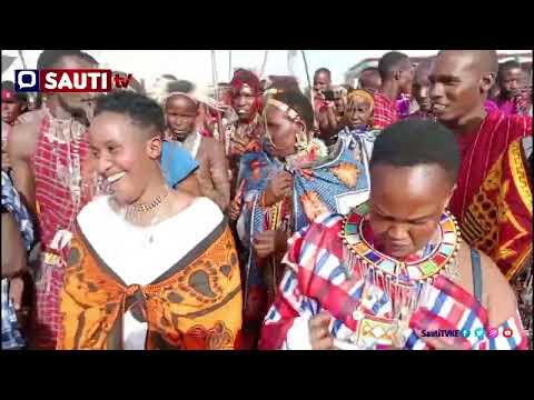 Traditional Maasai dancers Celebrate at Sekenani Gate Masai mara during the Maa Cultural week