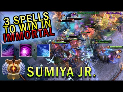 Sumiya Jr. Invoker Needs Only 3 Spells To Win 7.28b | Dota 2 Gameplay