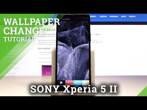 How to Change Screen Theme on SONY Xperia 5 II – Set Up Wallpaper