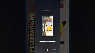 Celebrations Sword and Shield Pokémon TCG Live Online Booster Pack Opening #shorts