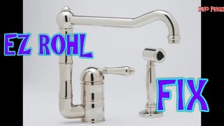 preview picture of video 'fix leaky Rohl Country Kitchen single handle Faucet A3650 & soap pump video'