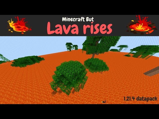 (FREE) Minecraft but Lava Rises 1.21.4 Minecraft Data Pack