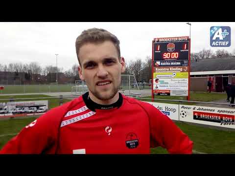 Wedstrijd Broekster Boys tegen Drachtster Boys