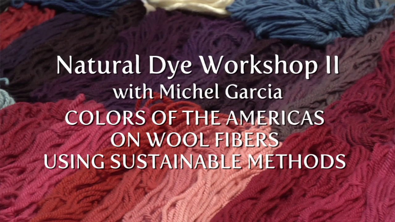 NATURAL DYE WORKSHOP II -  COLORS OF THE AMERICAS ON WOOL FIBERS