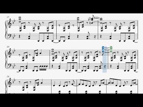 Death Match With Torna (Xenoblade Chronicles 2) Piano Sheet Music - 死闘イーラ(ゼノブレイド2)ピアノ
