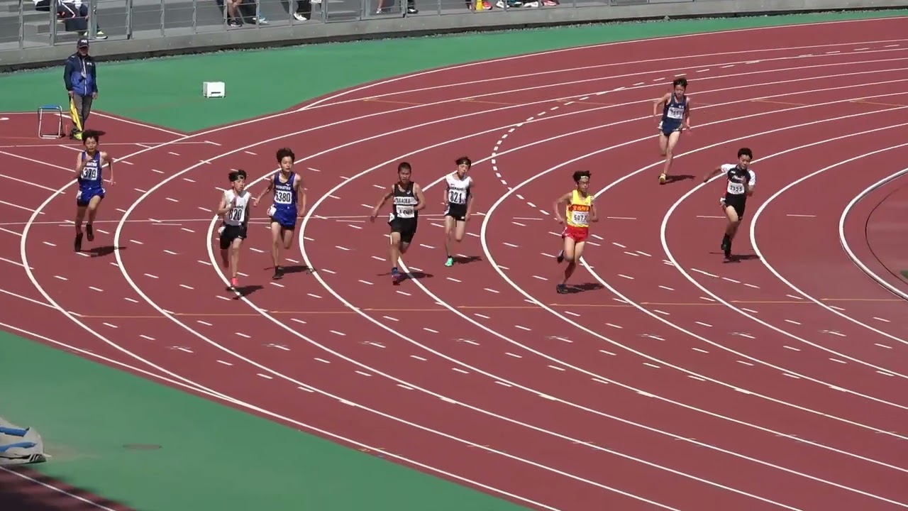 20260321140213宮崎県記録会中男200ｍ15組  森 直太朗（2） 宮西附属中  宮　崎 27.73  +2.4