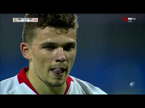 31’ Real Madrid 1 - 2 Spartak Moscow Scorer: Ilya Golyatov (P)