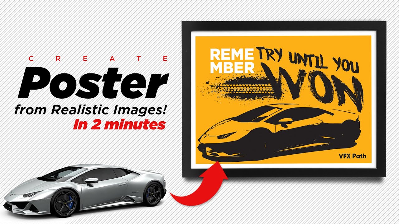 PLACE ANY IMAGE INTO A VECTOR POSTER DESIGN TUTORIAL! | VFX Path