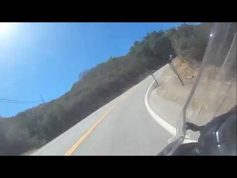 Riding 'The Snake' on Mulholland Highway near Los Angeles - September 6, 2013