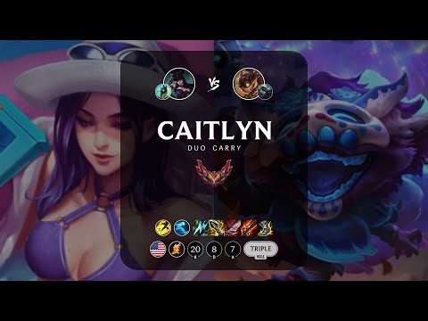 Caitlyn ADC vs Ziggs - NA Grandmaster Patch 13.19