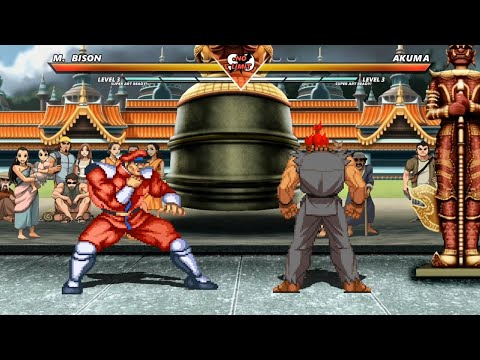 M. BISON vs AKUMA - Super Intense Fight❗🔥