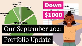 September 2021 Portfolio Update | Down $1000 | Market Sell-Off | Financial Independence