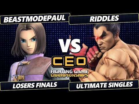 CEO 2024 LOSERS FINALS - BeastModePaul (Hero) Vs. Riddles (Kazuya) Smash Ultimate - SSBU