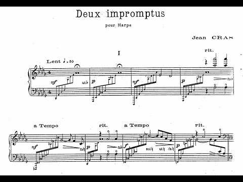 Jean Cras - 2 Impromptusfor Harp