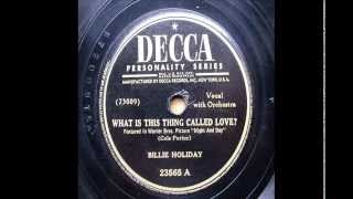 Billie Holiday - What is this thing called love？(1945)