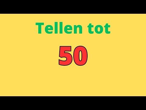 Tellen Tot 50 Nederlands ☆ Vijftig ☆ Leren Tellen Voor Peuters en Kleuters ☆Cijfers Leren Nederlands