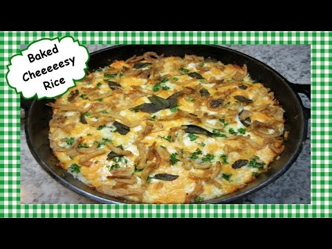 How to Make Baked Cheesy Cheese Rice ~ Side Dish Recipe Video