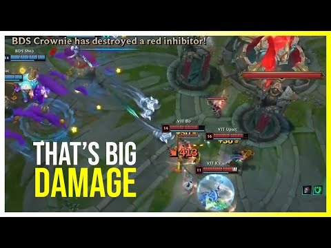 Crownie almost oneshots Upset with Aphelios ult