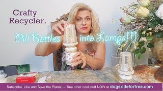 How to make a lamp from plastic pill bottles