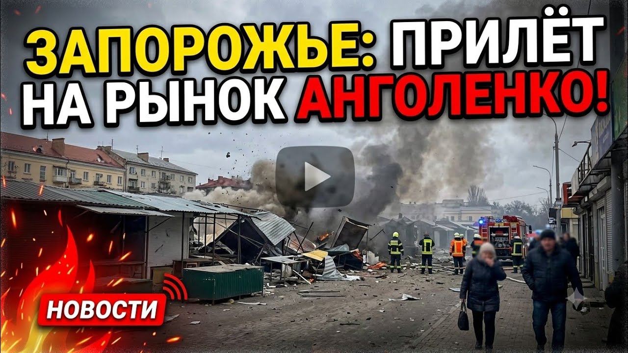 Запорожье ЖЕСТЬ ПОЛНАЯ!!!УДАР ПО РЫНКУ!!!ПОСЛЕДСТВИЯ!!!РЕАЛЬНАЯ ОБСТАНОВКА В Г