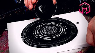 INTENSE EFFECTS and DEPTH! Coiled Flowing Braids of Paint - Ghost Swirl Acrylic Pouring