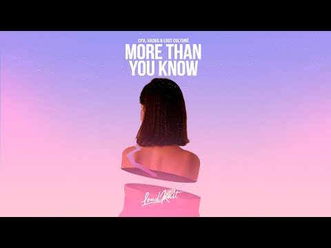 Axwell /\ Ingrosso - More Than You Know (CPX, VADDS & Lost Culturé Cover)