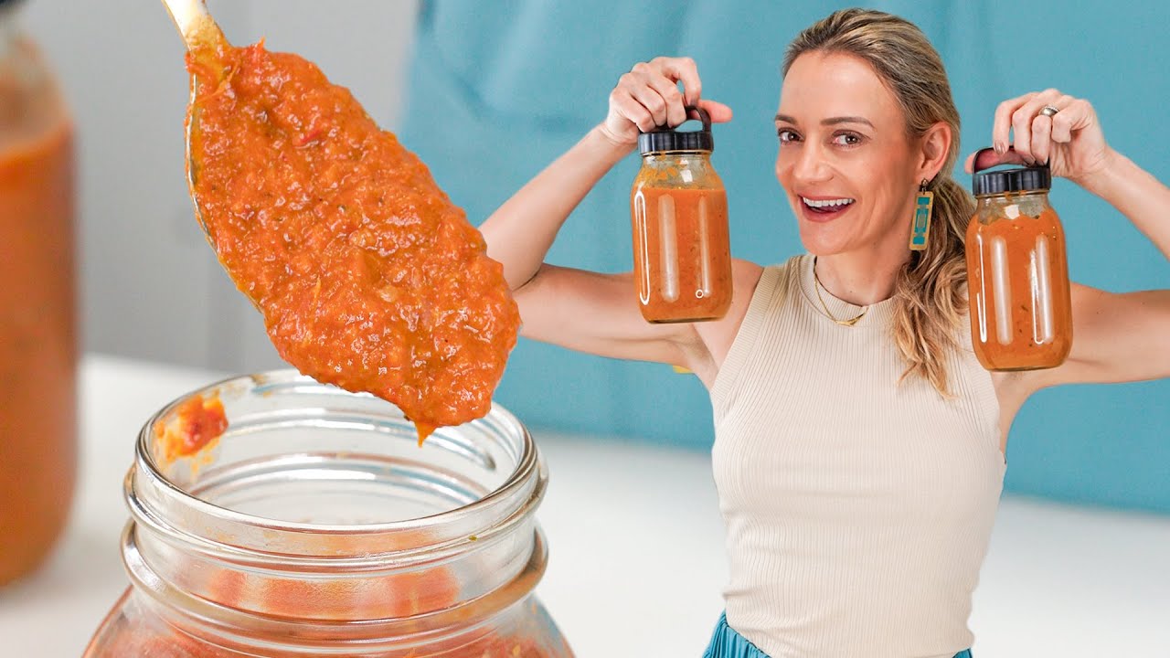 SEM conservantes químicos! Molho de tomate super fácil e saboroso!