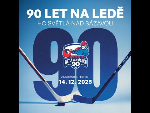 90 let na ledě. Benefiční utkání Legendy HC Světlá n.S. - Veteránská reprezentace ČR