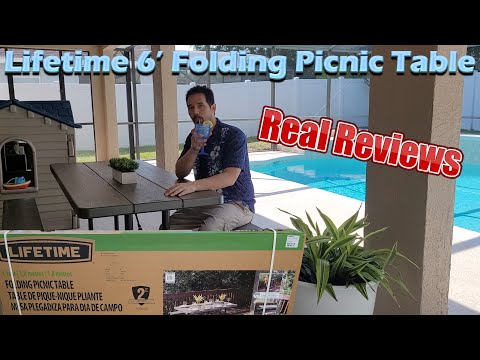 Lifetime 6' Classic Folding Picnic Table Unboxing, Build and Real Review