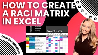 RASIC chart with dashboard. Learn how to make a RASIC or RACI chart with a dash to show tasks counts. - Excel Xpert tutorial video