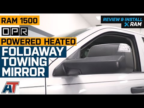 2013-2018 RAM 1500 OPR Powered Heated Foldaway Towing Mirror w/ Turn Signal Review & Install