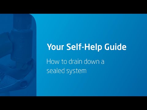 How to drain a central heating system
