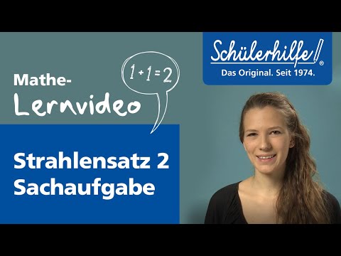 Der 2. Strahlensatz – Sachaufgabe 🎓 Schülerhilfe Lernvideo Mathe