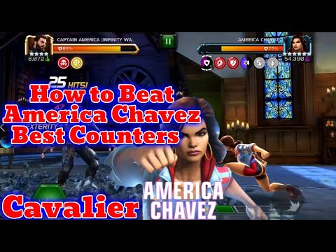 4* Infinity War Captain America Vs 6* Cavalier America Chavez (Solo) | Marvel Contest Of Champions