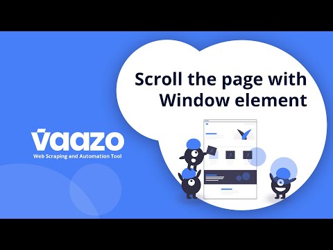 Scroll the Page With Window Element
