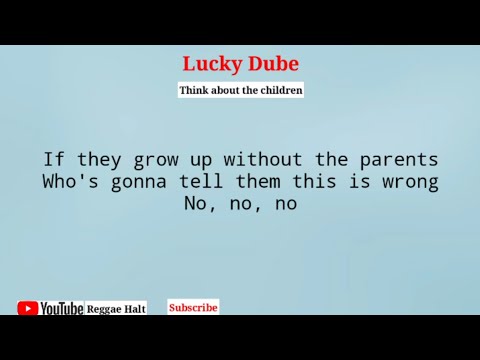 Lucky Dube - Think about the Children lyrics video