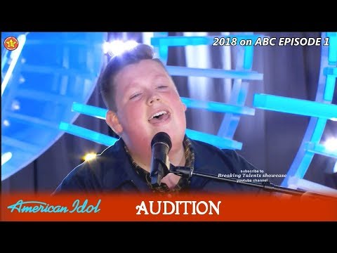 Noah Davis (Wig) sings AMAZING "Stay" & Gets Hugs From Judges  Audition American Idol 2018 Episode 1