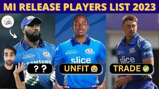 Mumbai Indians Top 4 Confirm RELEASE PLAYERS List IPL Trade Window 2023 | IPL 2023 Mini Auction