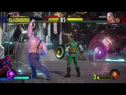 MARVEL VS. CAPCOM: INFINITE_Cap/Haggar vs Cap/Nova