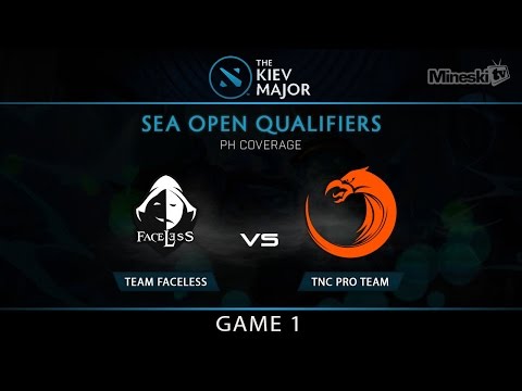 Faceless vs TNC Pro Team | Game 1 | Kiev Major 2017 | SEA Regional Qualifier | PH Coverage