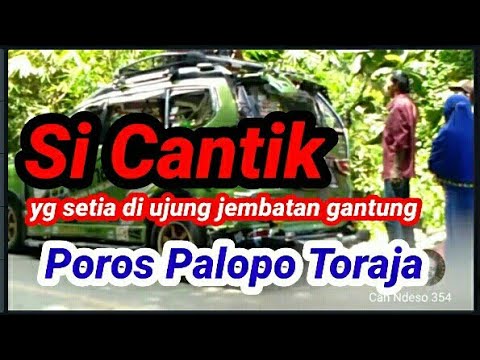 si cantik yg setia menunggu di ujung jembatan gantung poros Palopo Toraja