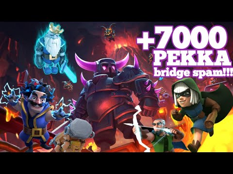 +7000 with PEKKA Bridge Spam Top Ladder Push!!! |Clash with J |phatcat |clash royale