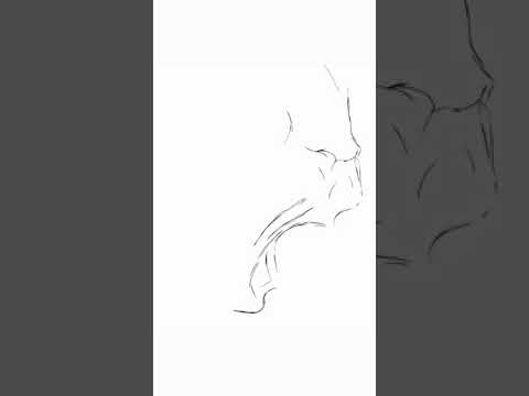 How To Draw An Open Mouth Side View #shorts - YouTube