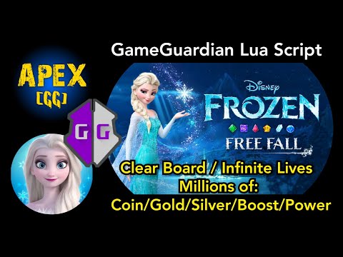 FROZEN FREE FALL (Game Guardian Lua Script) Hack Gameplay