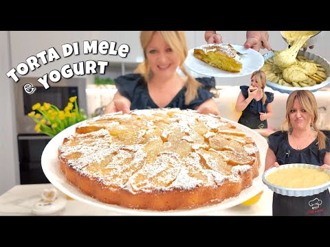 TORTA DI MELE e YOGURT rovesciata FACILE E VELOCE senza montare nulla 